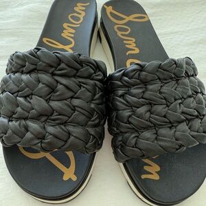 Sam Edelman Black Braided Sandals
